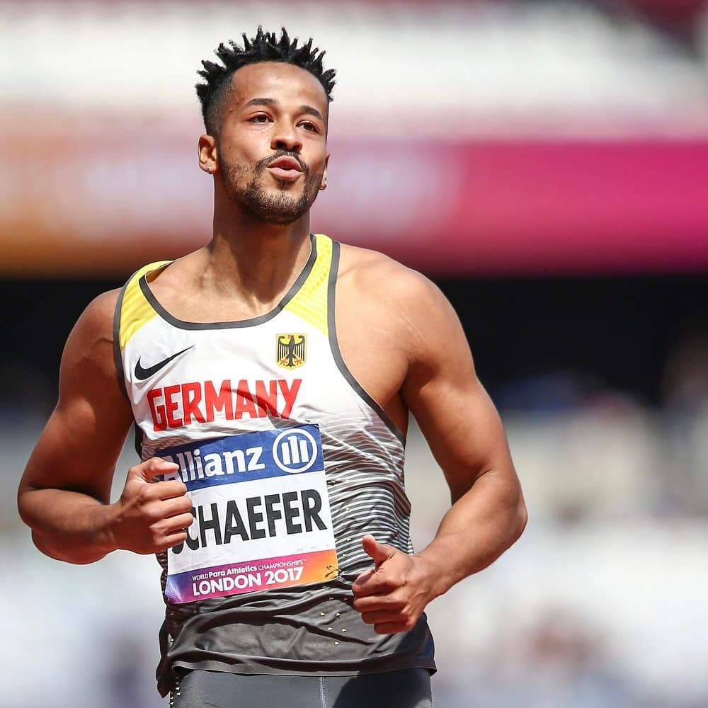 Léon Schäfer im Sprint bei den World Para Athletics Championships in London 2017